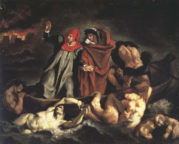 Edouard Manet La Barque de Dante,d'apres Delacroix (mk40) oil painting picture
